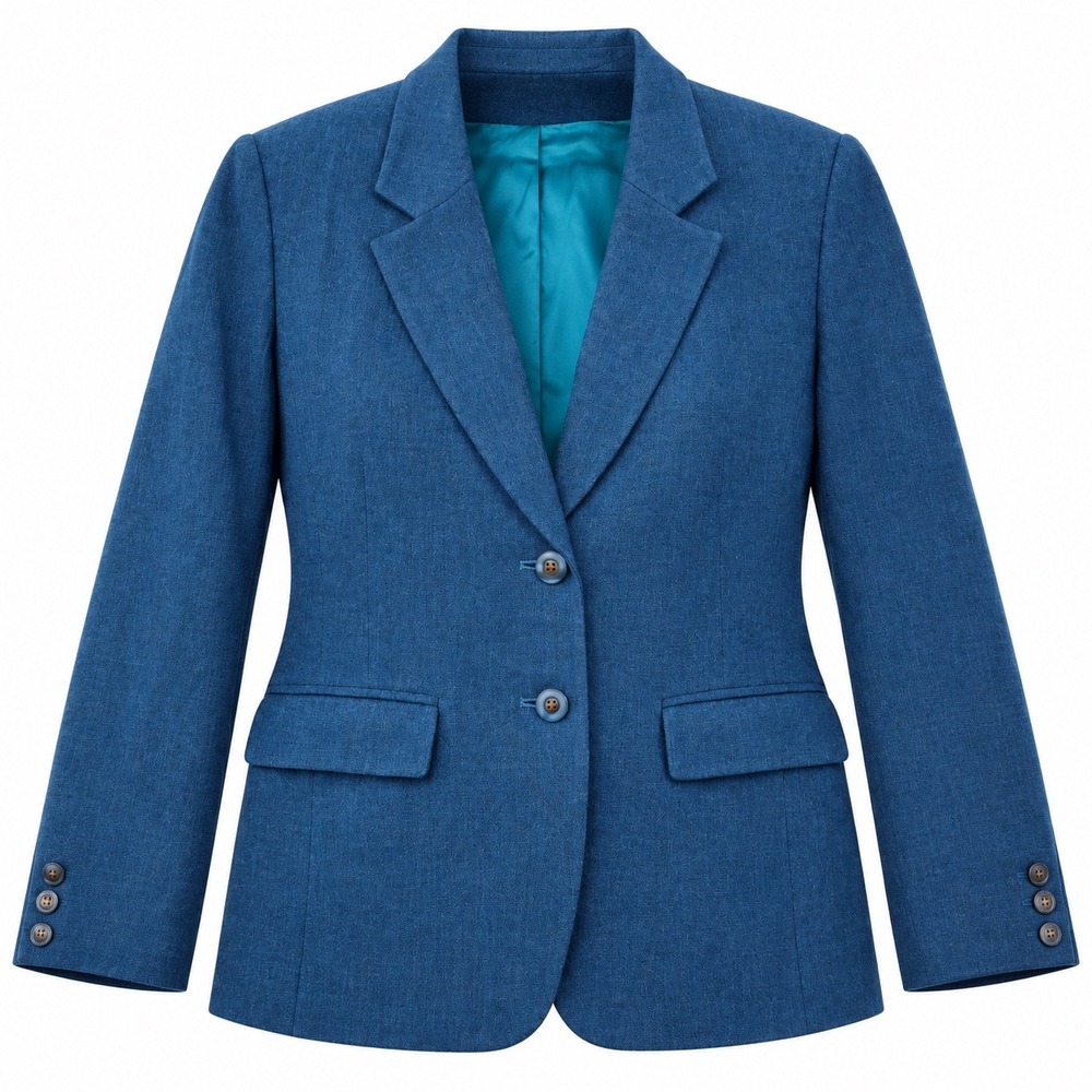 Pendleton Blazer Size 14W Teal Virgin Wool USA Plus Size Dark Academia Vintage
